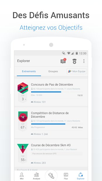 Podomètre gratuit - compteur de pas et de calories