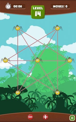 Spiders: Untangle Lines