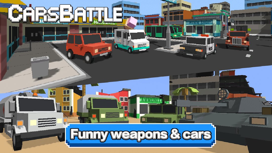 Tanks VS Cars Battle