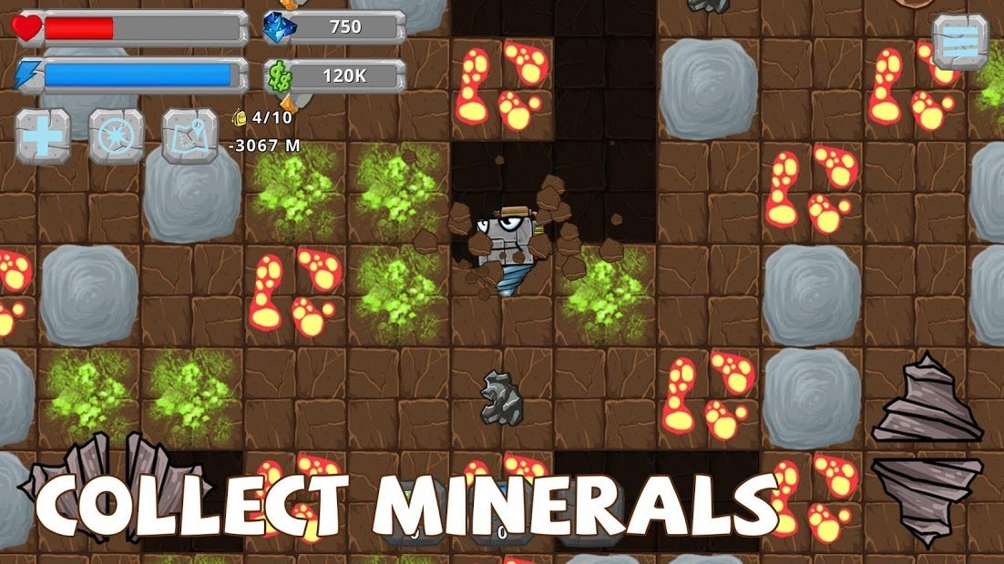 Digger Machine: cavar y encontrar minerales
