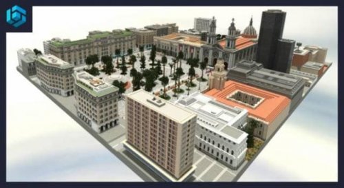 Mapa Visite Santiago do Chile para Minecraft