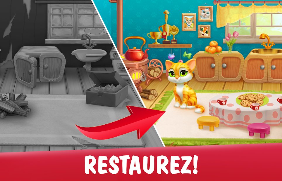 Garden Pets Puzzle – Jeu de Match 3 gratuit