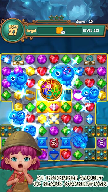 Jewels fantasy: Easy and funny puzzle game